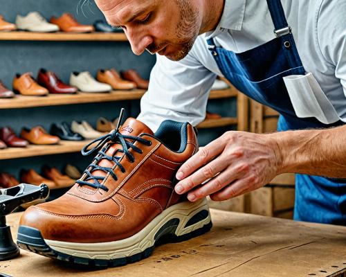 Expert craftsperson conducting initial shoe assessment